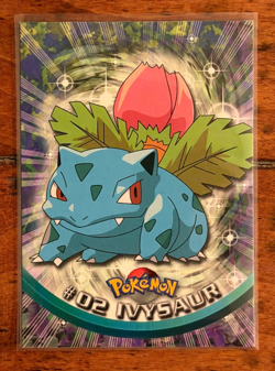 1999 Topps Pokemon Ivysaur #02 TV Animation Series Blue Logo - Image 1