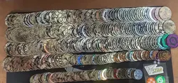 360+ Pokemon Coins Lot Offical TCG Coin JUMBOS / REGULAR +Charizard metal coin! - Image 1
