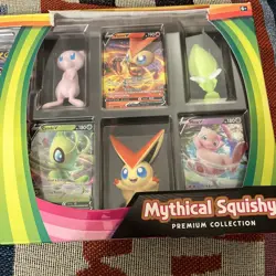 Pokemon Mythical Squishy Premium Collection Box, Evolving Skies Boosters - Image 3