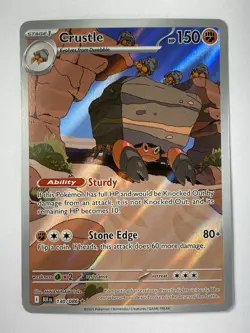 Pokemon: Crustle Illustration Rare IR Full Art Holo 130/086 (Near Mint) - Image 1