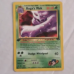 Koga's Muk #26/132, 1st Edition Gym Challenge Rare Non-Holo, 2000 Vintage, NM - Image 1
