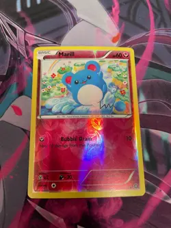 POKEMON - MARILL - RARE - REVERSE HOLO - NM - XY STEAM SIEGE - 76/114 - Image 1