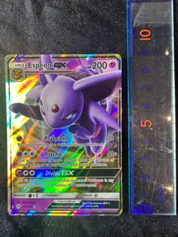 Pokemon TCG Espeon GX Sun & Moon Base Set 61/149 Holo Ultra Rare - Image 2