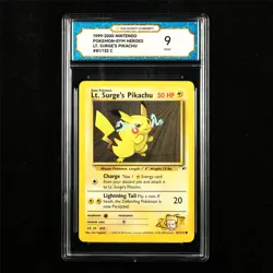 TQG 9 MINT 1999-2000 Pokemon ENG Lt. Surge's Pikachu 81/132 C - Image 1