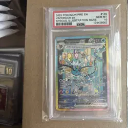 PSA 10 Vaporeon ex #149 Prismatic Evolutions 2025 Pokemon GEM MINT - Image 1