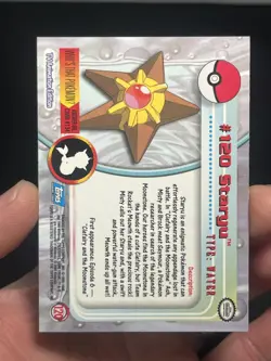 2000 Topps Pokemon TV Animation Edition Series 3 Non Holo #120 Staryu LP/NM - Image 3
