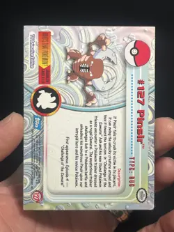 2000 Topps Pokemon TV Animation Edition Series 3 Non Holo #127 Pinsir - Image 3