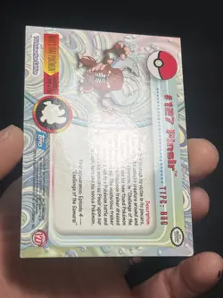 2000 Topps Pokemon TV Animation Edition Series 3 Non Holo #127 Pinsir - Image 4