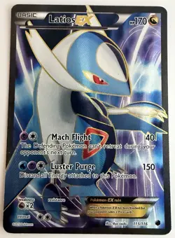 Pokemon TCG Latios EX Full Art Holo Card 113/116 Plasma Freeze - Image 1