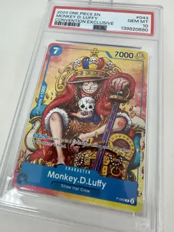 2024 ONE PIECE MONKEY D. LUFFY PSA 10 PROMO CONVENTION EXCLUSIVE #043 - Image 3