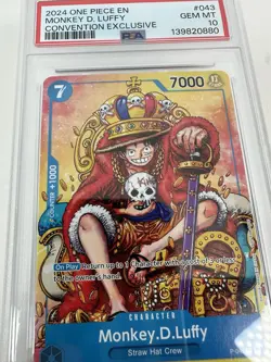2024 ONE PIECE MONKEY D. LUFFY PSA 10 PROMO CONVENTION EXCLUSIVE #043 - Image 4