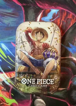 SEALED One Piece CCG: Tin Pack Set Vol.2 TS-02 Mini Tin Luffy - Image 1