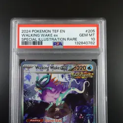 PSA 10 Walking Wake ex 205/162 Pokemon Temporal Forces Graded Card - Image 2