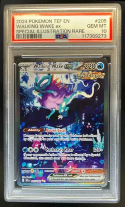 2024 Pokemon SV Temporal Forces Walking Wake ex #205/162 PSA 10 - Image 1