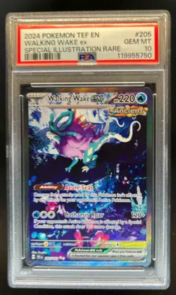 2024 Pokemon SV Temporal Forces Walking Wake ex #205/162 PSA 10 - Image 1