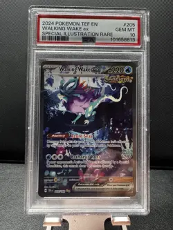 Pokemon Walking Wake Ex Temporal Forces 205/162 PSA 10 - Image 1