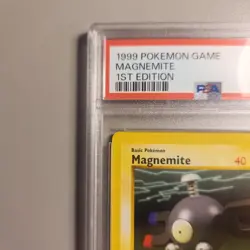 1999 Pokemon Base Set 1st Edition Magnemite 53/102 PSA 9 - Image 5