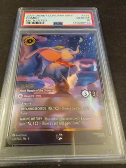 PSA 10 DISNEY 2025 LORCANA FABLED 228 DUMBO NINTH WONDER OF THE UNIVERSE 228/204 - Image 2