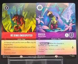 Disney Lorcana Fabled Epic Cold Foil Lot (2) Be King #216 Kuzco #209 - Image 1