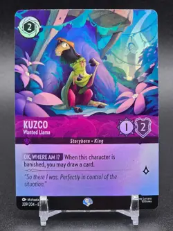 Disney Lorcana Fabled Epic Cold Foil Lot (2) Be King #216 Kuzco #209 - Image 2