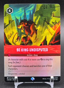 Disney Lorcana Fabled Epic Cold Foil Lot (2) Be King #216 Kuzco #209 - Image 3