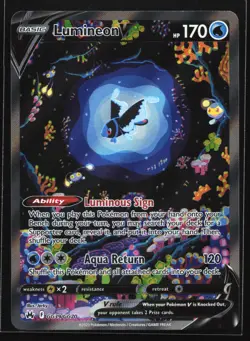 Lumineon V GG39/GG70 Crown Zenith: Galarian Gallery Ultra Rare Pokemon Card - Image 1