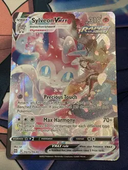 Sylveon VMAX TG15/TG30 NM Brilliant Stars Trainer Gallery Pokemon TCG MINT - Image 1