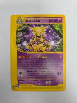 Pokemon Card - Alakazam Expedition 33/165 Rare Non-Holo MP - Image 1