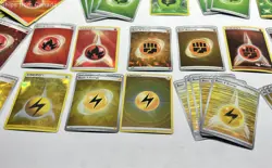 Lot of Holographic Pokemon Energy Cards (Vintage & Modern) - Image 3