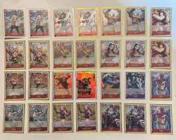 ONE PIECE 28 CARD LOT NAMI RORONOA ZORO SANJI NICO ROBIN TONY TONY CHOPPER USOPP - Image 1