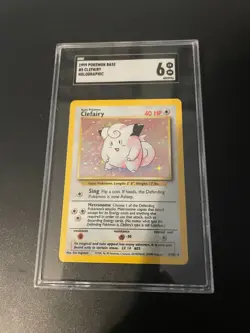Clefairy 5/102 Base Set SGC 6 Graded Pokemon Card - Image 1