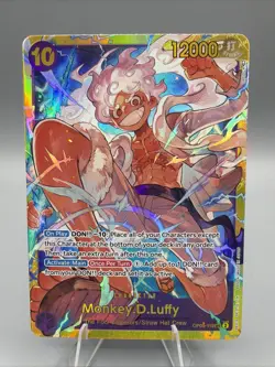 ONE PIECE TCG MONKEY D. LUFFY GEAR 5 SECRET RARE OP05-119 NEAR MINT ENGLISH CARD - Image 1