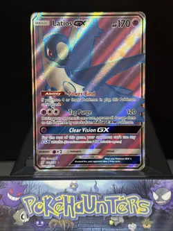 Pokemon Card Latios GX 223/236 Full Art Ultra Rare Unified Minds Played - Image 1