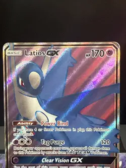 Pokemon Card Latios GX 223/236 Full Art Ultra Rare Unified Minds Played - Image 2
