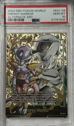 ✨Dragon Ball Super Card Game Frieza Energy Marker Parallel Psa10✨ - Image 1