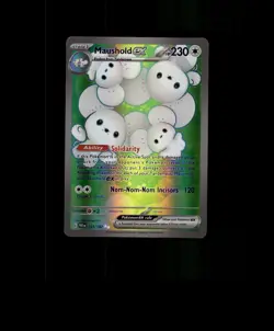 Fan-Art READ DESCRIPTION BELOW HOLO Maushold Card Maushold Pokemon Card p3 - Image 1