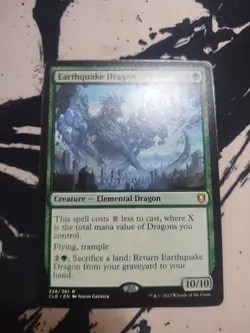 Earthquake Dragon Commander Legends: Battle for Baldur's Gate Regular MTG NM - Image 1