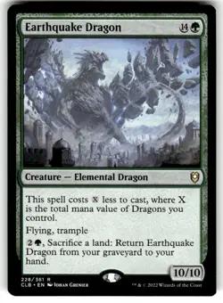 Earthquake Dragon Commander Legends: Battle for Baldur's Gate Regular MTG NM - Image 1