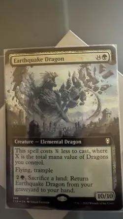 Earthquake Dragon Extended Art Commander Legends: Battle for Baldur's Gate Foil - Image 1