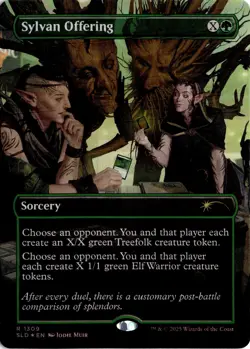 Sylvan Offering (Rainbow Foil) FOIL 1309 SLD Secret Lair Drop Series NM - Image 1