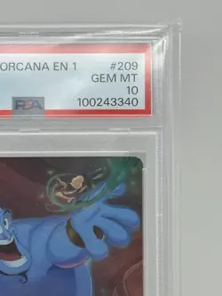 DOUBLE SWORD ERROR GENIE ON THE JOB PSA 10 ENCHANTED DISNEY LORCANA - IN HAND - Image 2
