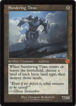 Sundering Titan M The Brothers' War: Retro Frame Artifacts 57 NM MTG - Image 1