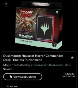 Valgavoth, Harrower of Souls Upgraded Precon. MTG duskmourn commander deck - Image 1