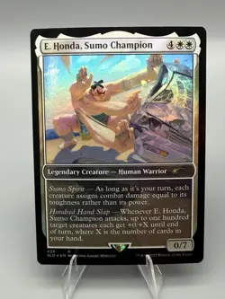 MTG E. Honda, Sumo Champion 428 LP-NM Foil Secret Lair Drop Street Fighter - Image 1