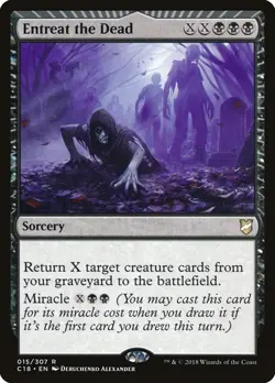 NM Entreat the Dead, MTG, Commander 2018, Magic the Gathering, 15 - Image 1