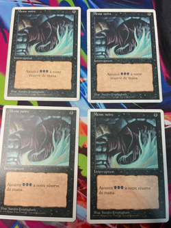 4 X Messe noire - FR/VF - Dark Ritual MTG Magic 2 x 1994 2x 1995 - Image 1