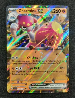 Carte Pokemon : Charmina Ex Ultra Rare 2024 Couronne Stellaire 080/142 NM 🇲🇫 - Image 1