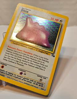Ditto 3/62 Holo Rare Unlimited Fossil Pokemon 1302 - Image 4