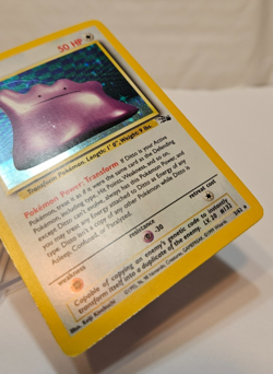 Ditto 3/62 Holo Rare Unlimited Fossil Pokemon 1303 - Image 5
