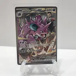 Pokemon TCG Team Rocket's Nidoking ex 233/182 SV10: Destined Rivals SIR NM - Image 1